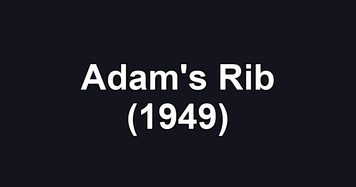 Adam's Rib (1949)