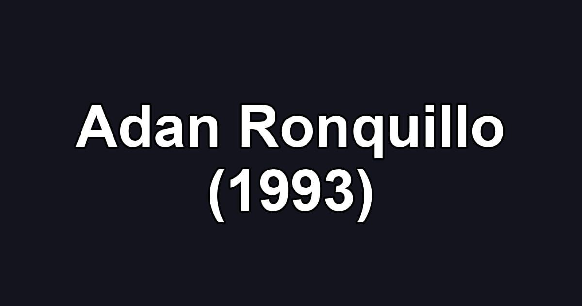 Adan Ronquillo (1993)