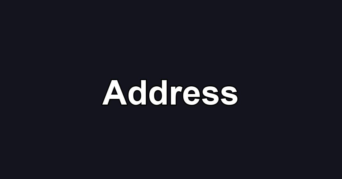 Address