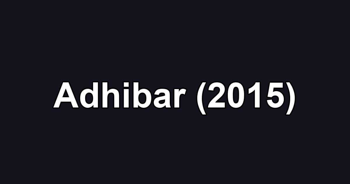 Adhibar (2015)