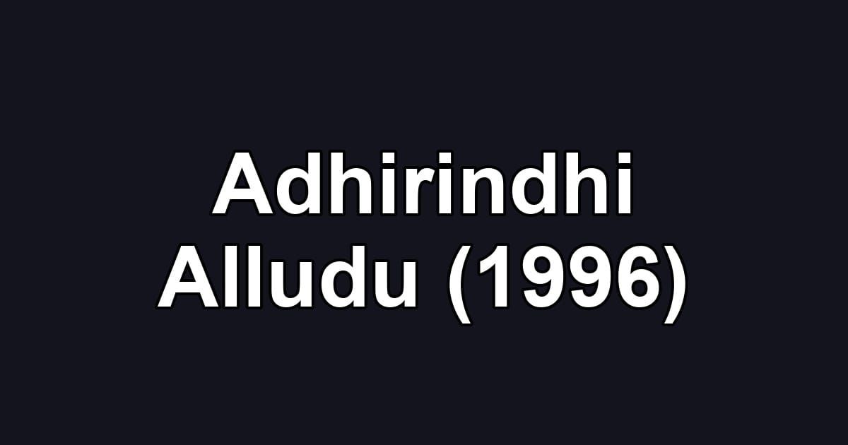 Adhirindhi Alludu (1996)