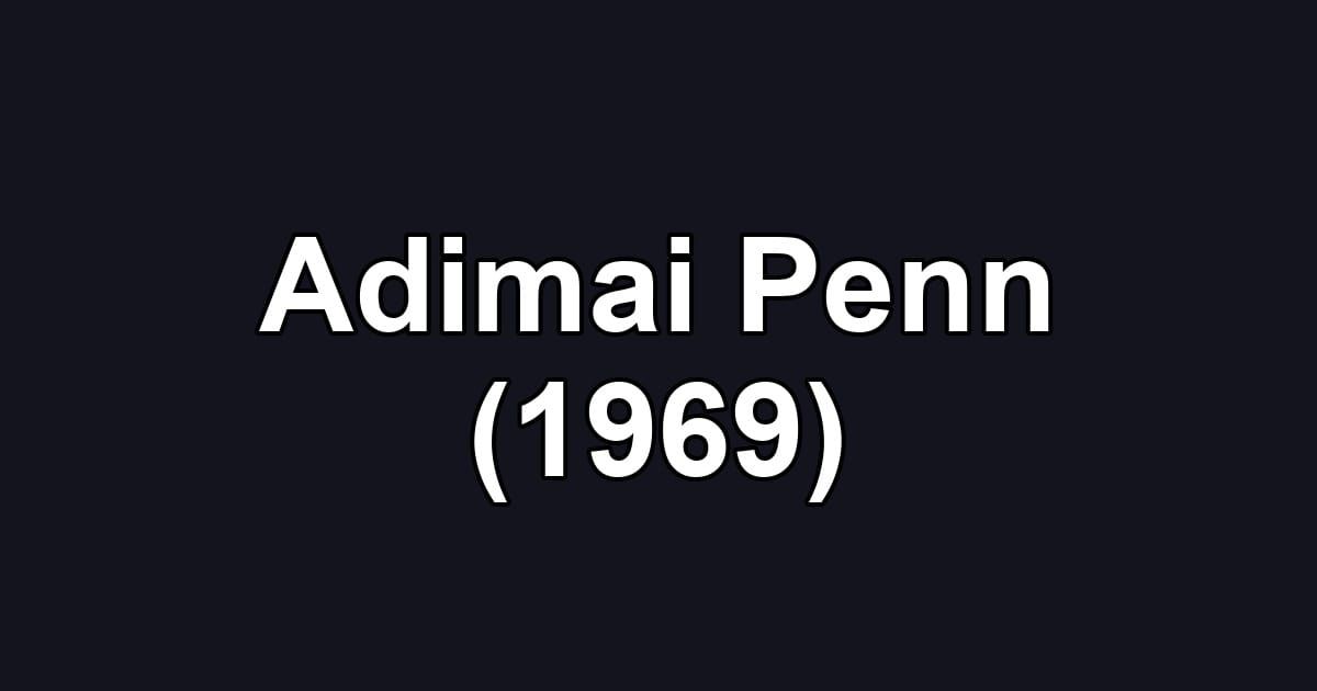 Adimai Penn (1969)