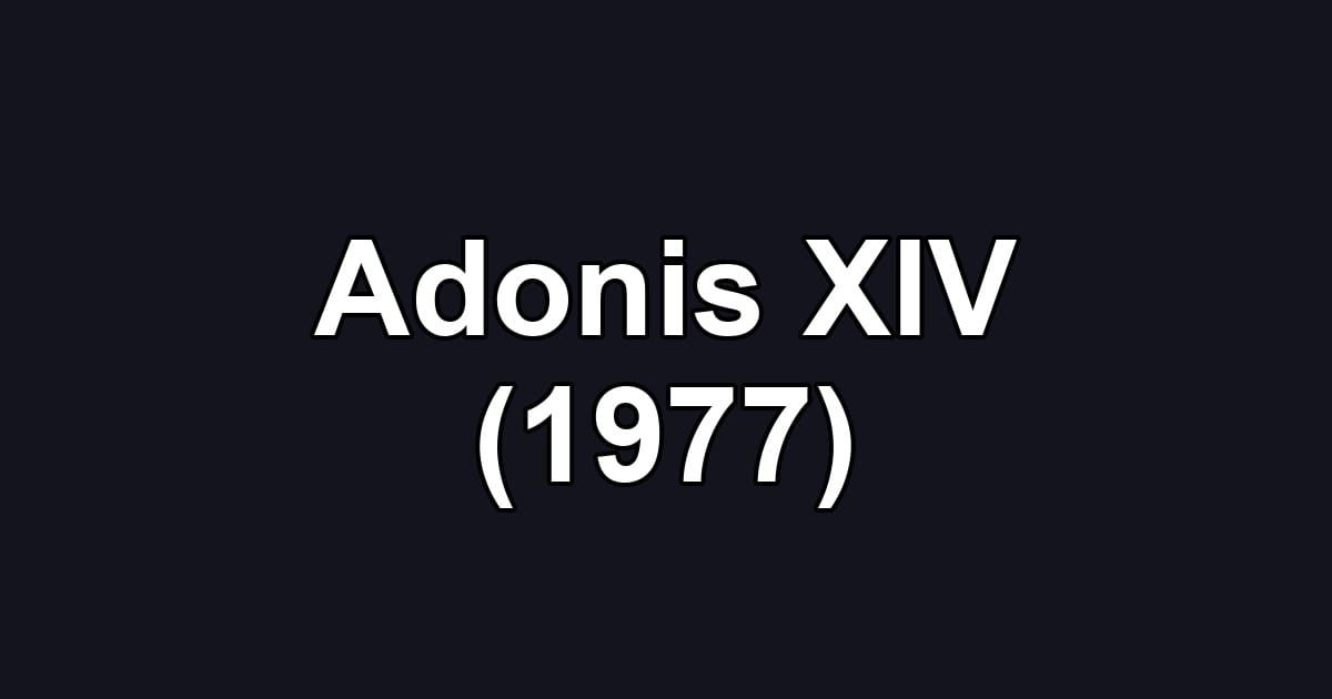Adonis XIV (1977)