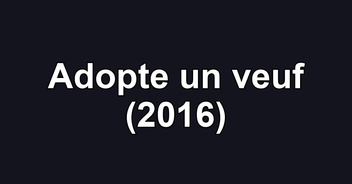 Adopte un veuf (2016)