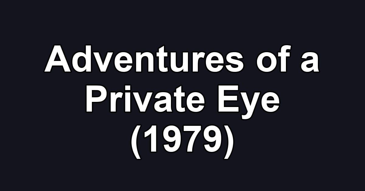 Adventures of a Private Eye (1979)