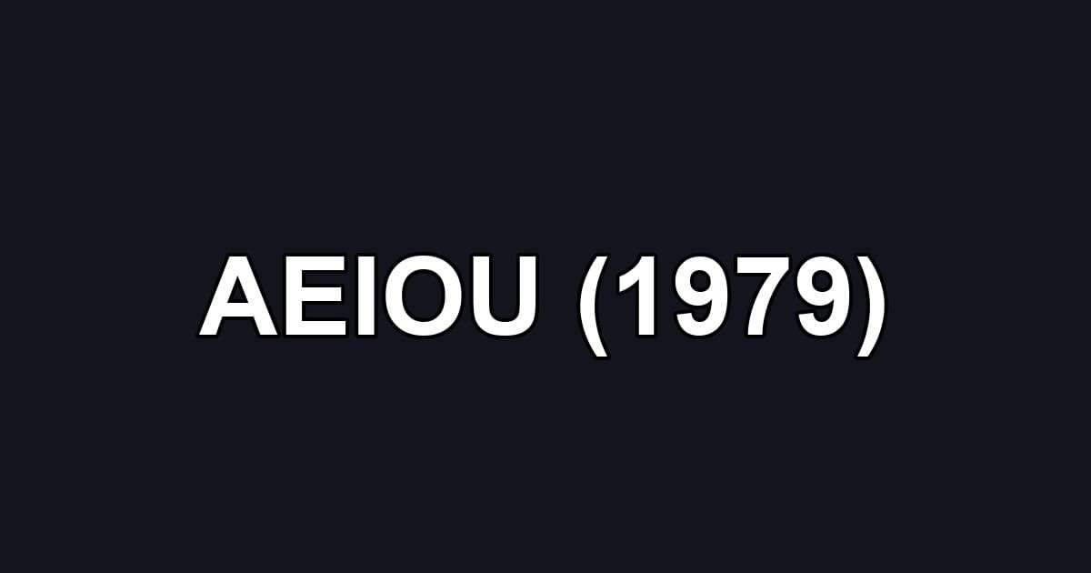 AEIOU (1979)