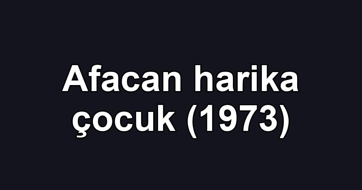 Afacan harika çocuk (1973)