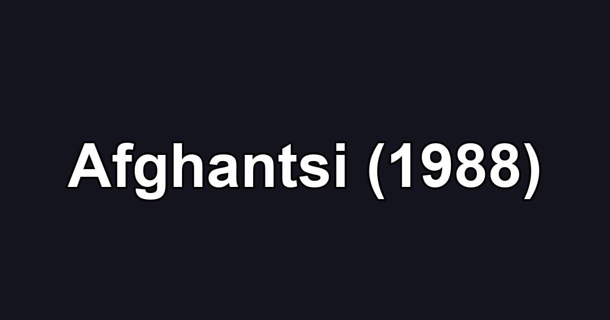 Afghantsi (1988)