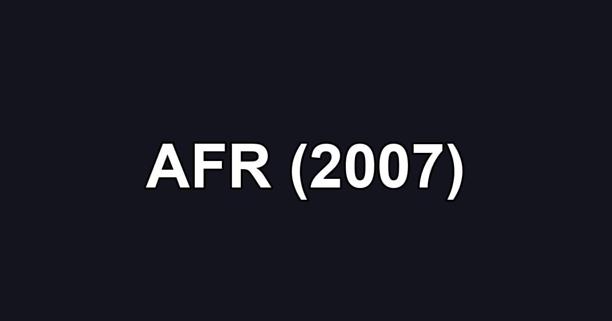 AFR (2007)