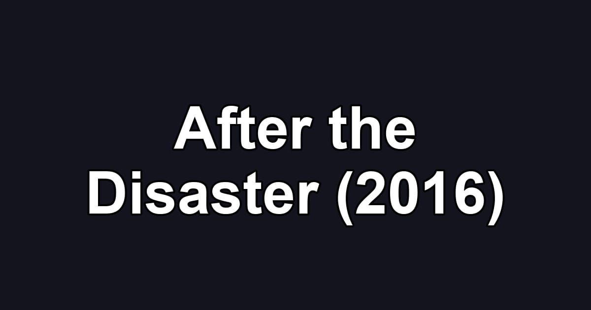 After the Disaster (2016)
