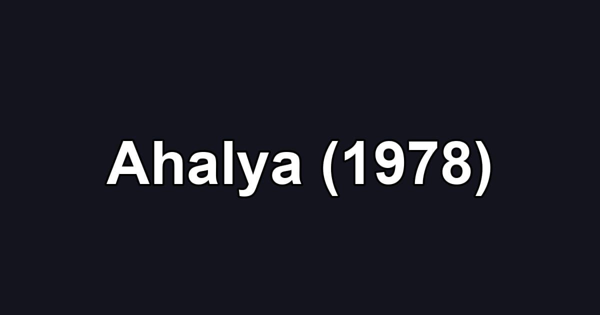 Ahalya (1978)