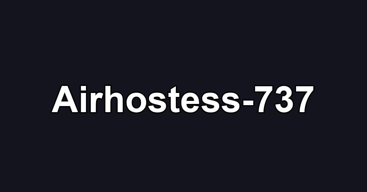 Airhostess-737
