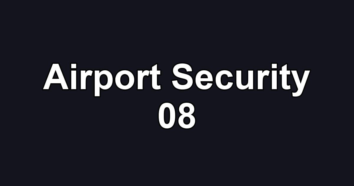 Airport Security 08