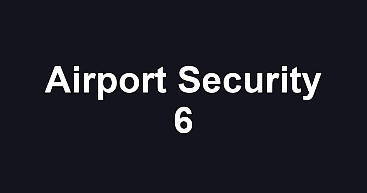Airport Security 6