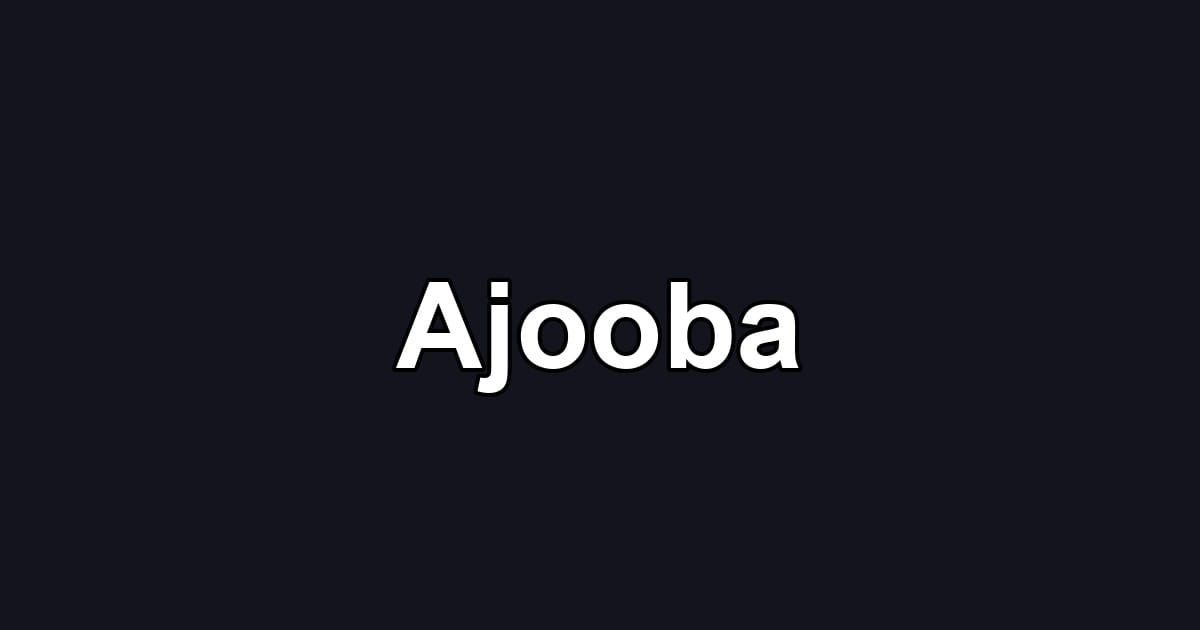 Ajooba