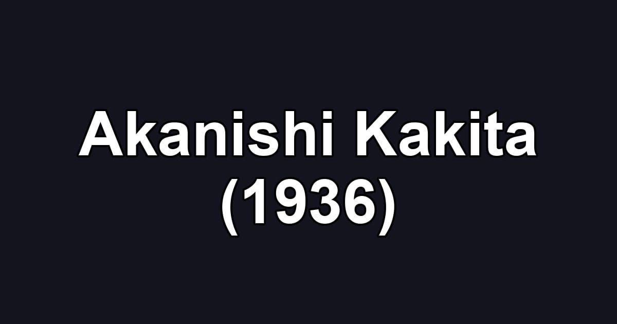 Akanishi Kakita (1936)