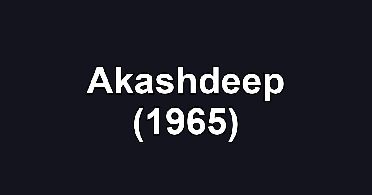 Akashdeep (1965)