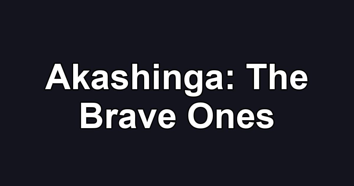 Akashinga: The Brave Ones