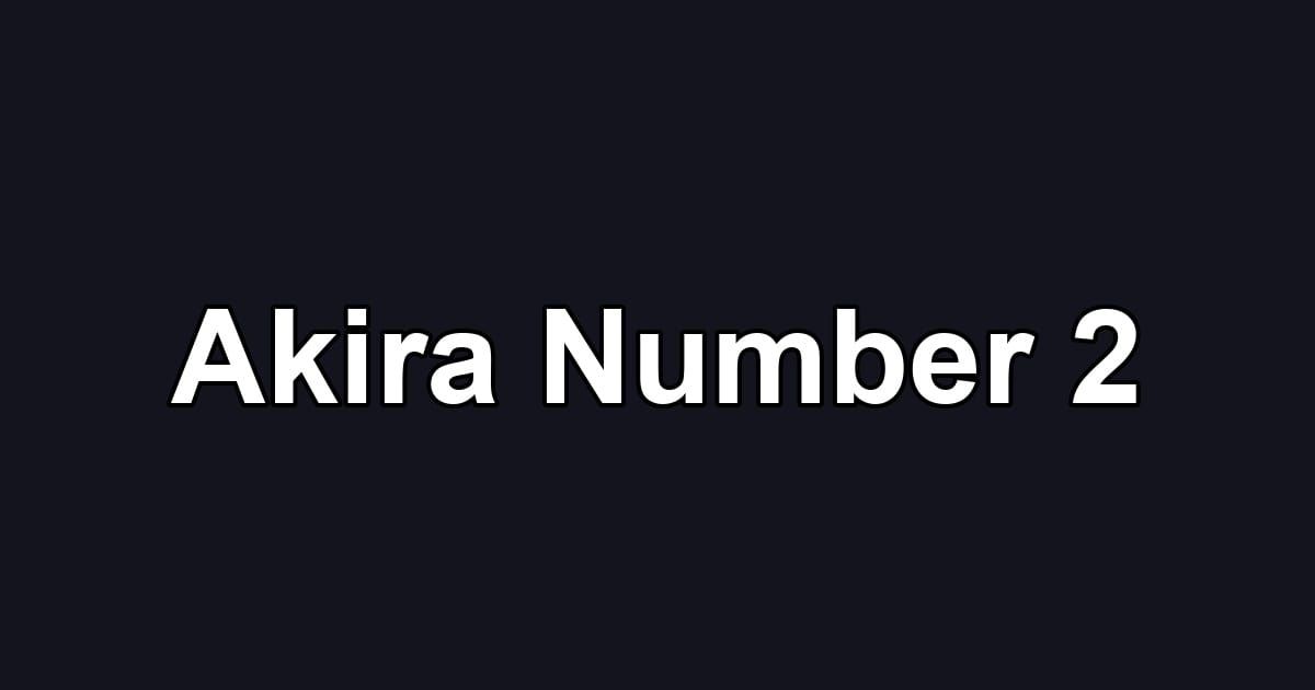 Akira Number 2