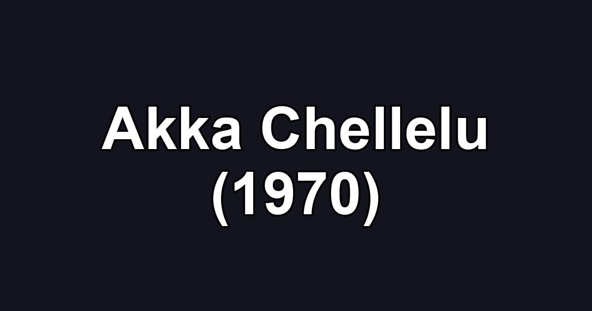Akka Chellelu (1970)