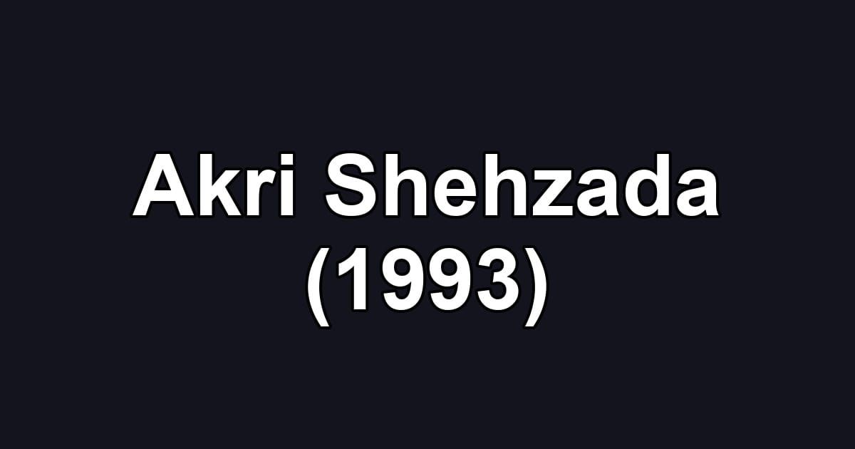 Akri Shehzada (1993)