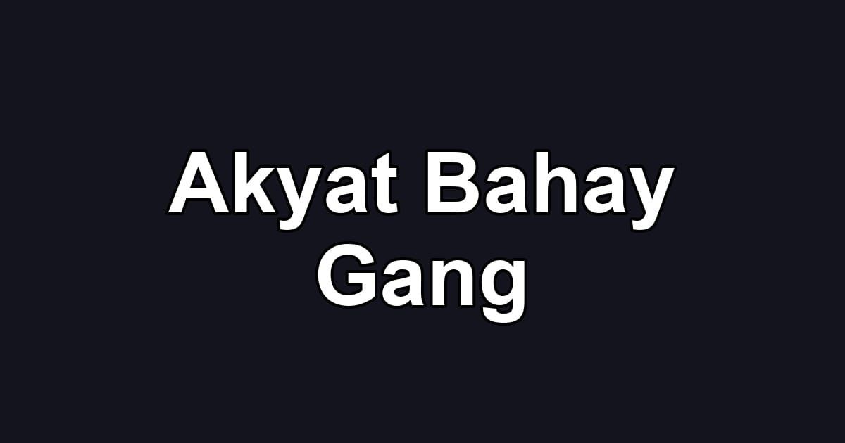 Akyat Bahay Gang