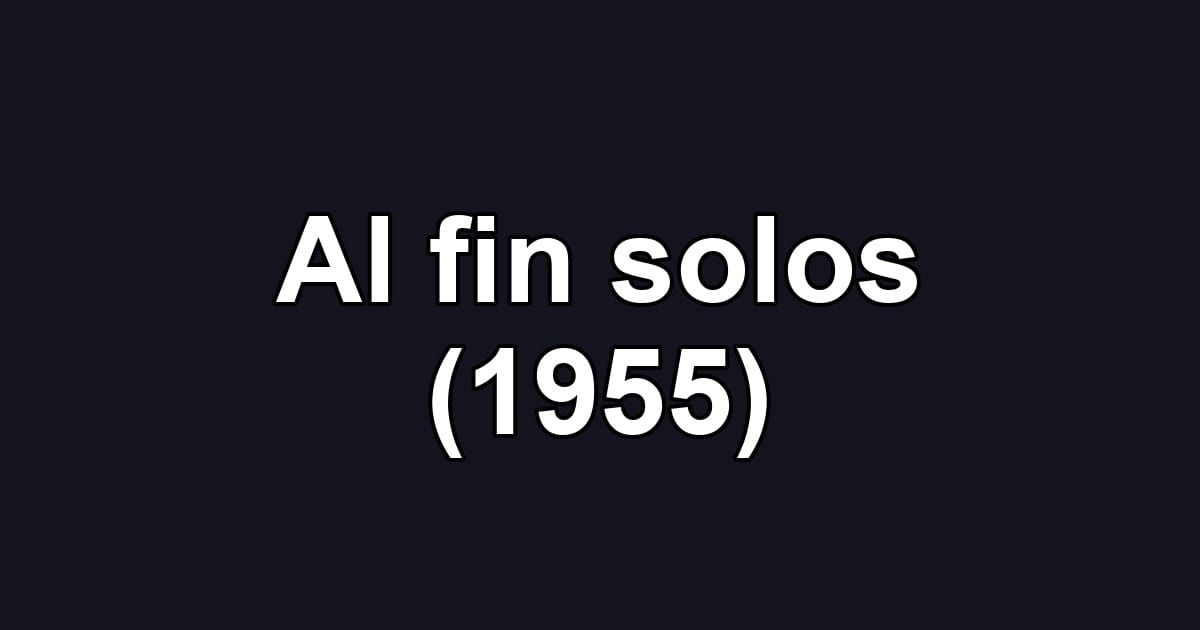 Al fin solos (1955)