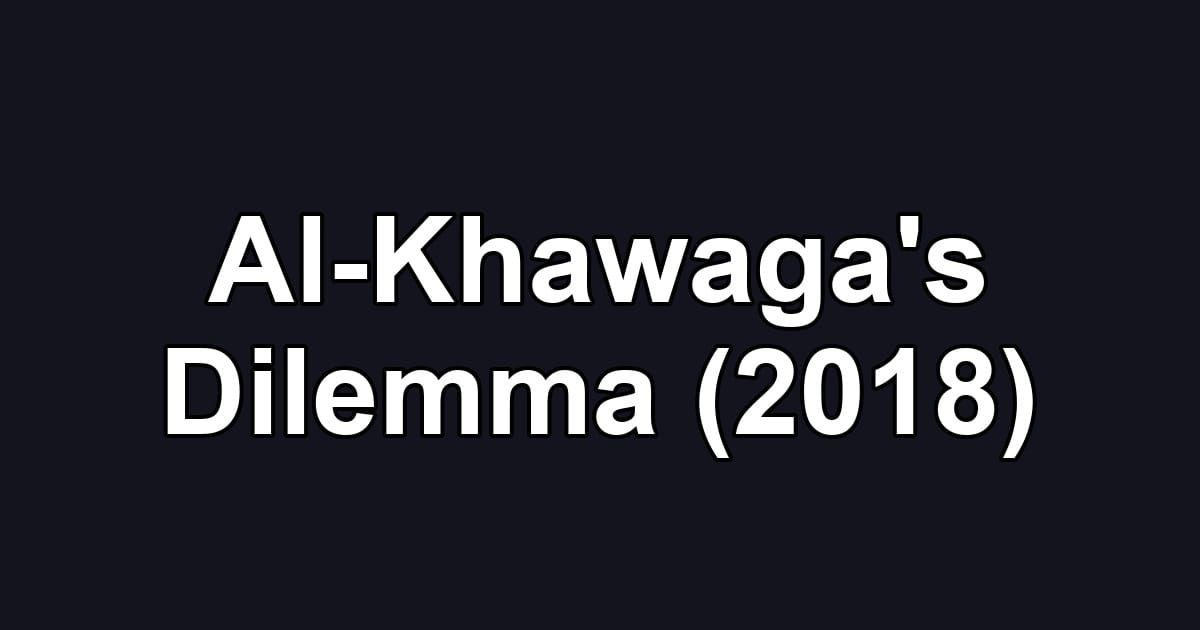 Al-Khawaga's Dilemma (2018)