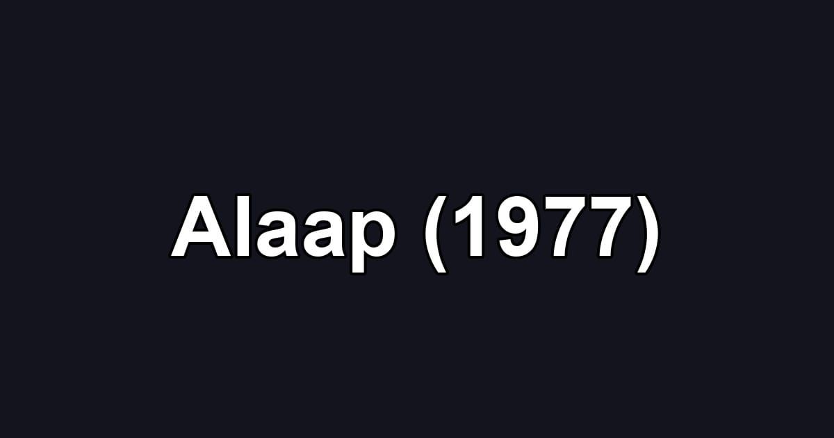 Alaap (1977)