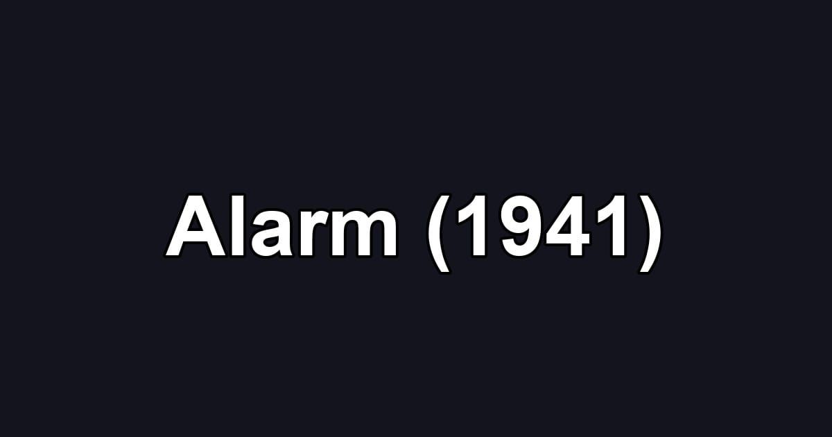 Alarm (1941)