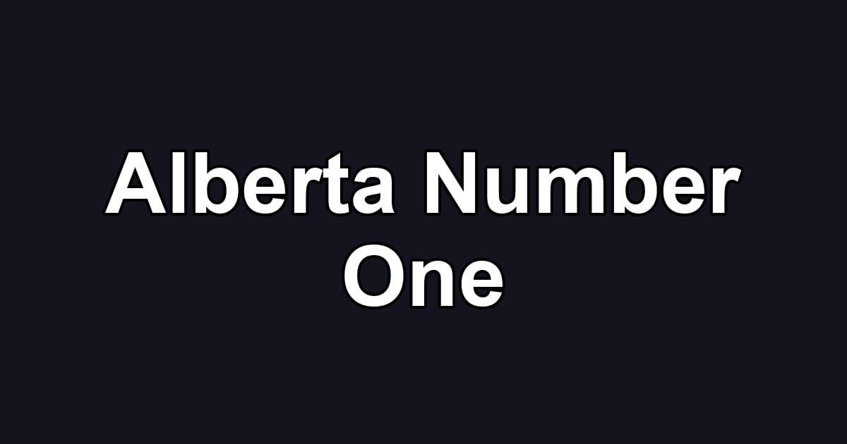 Alberta Number One