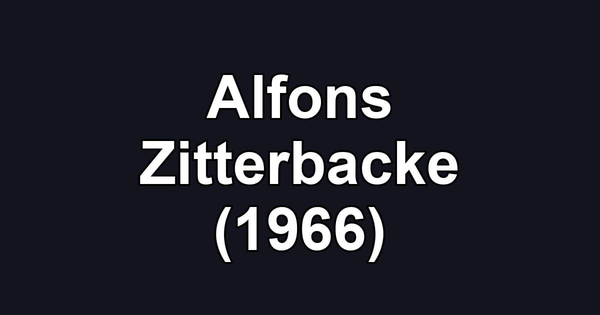 Alfons Zitterbacke (1966)