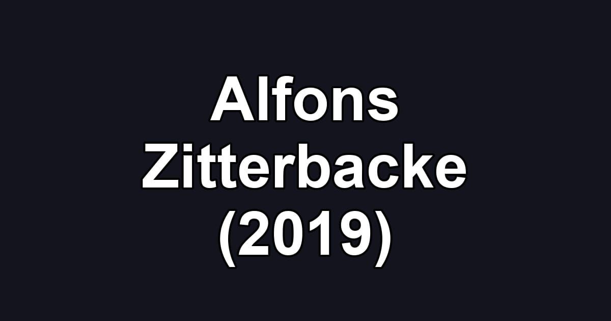 Alfons Zitterbacke (2019)