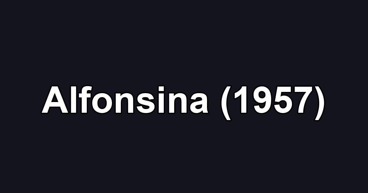Alfonsina (1957)