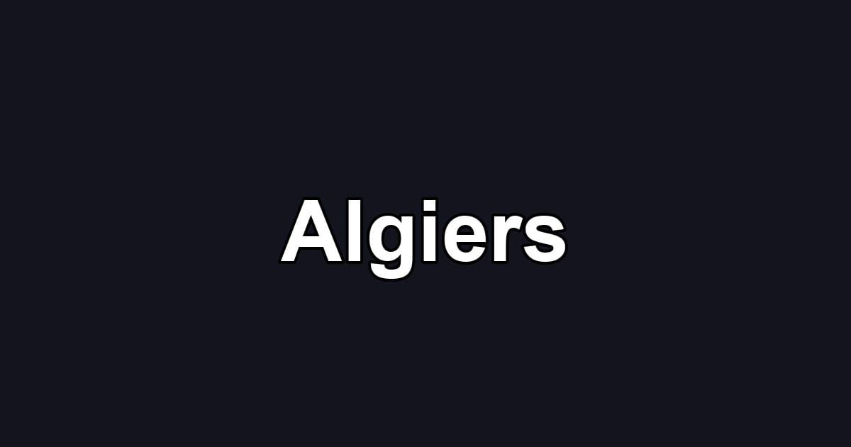 Algiers