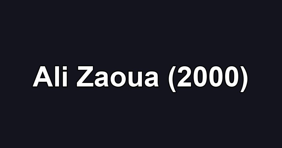 Ali Zaoua (2000)
