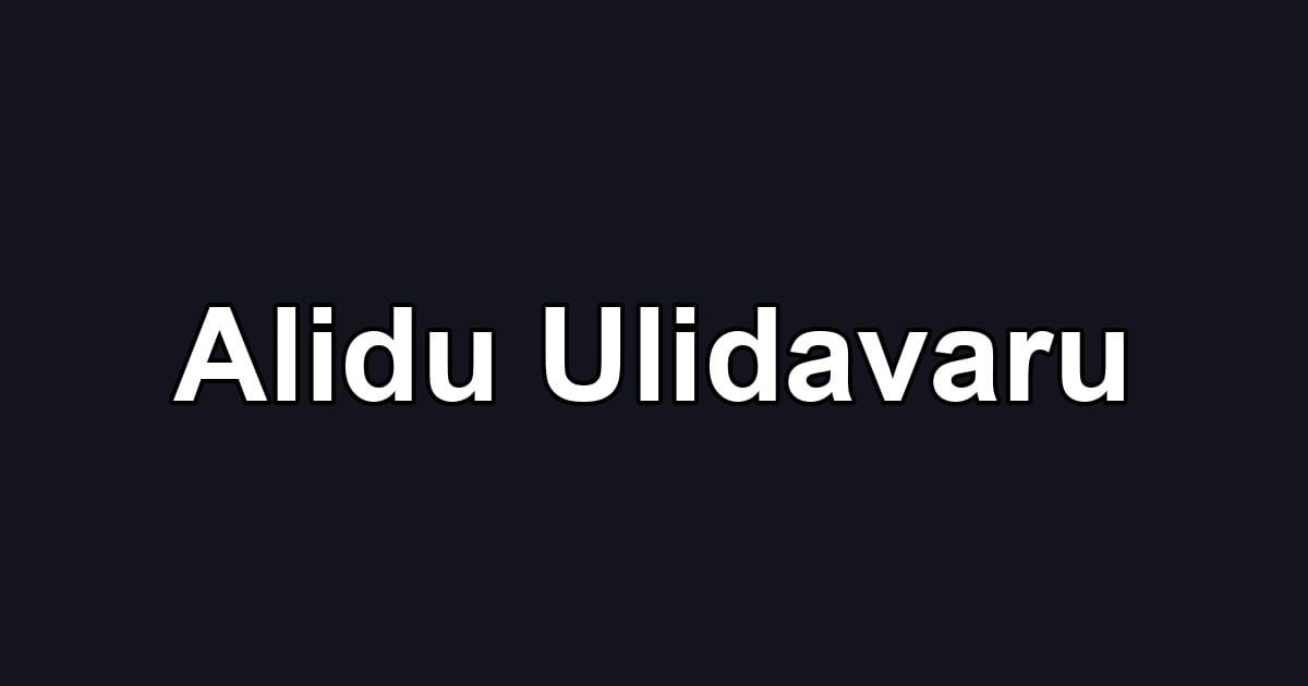 Alidu Ulidavaru