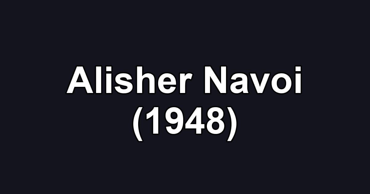 Alisher Navoi (1948)