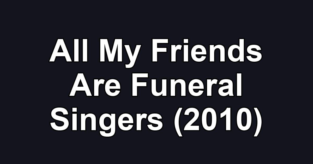 All My Friends Are Funeral Singers (2010)