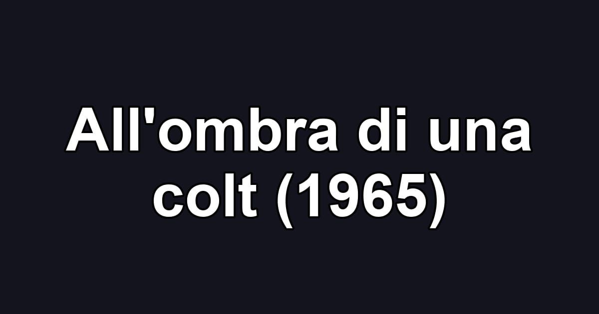 All'ombra di una colt (1965)