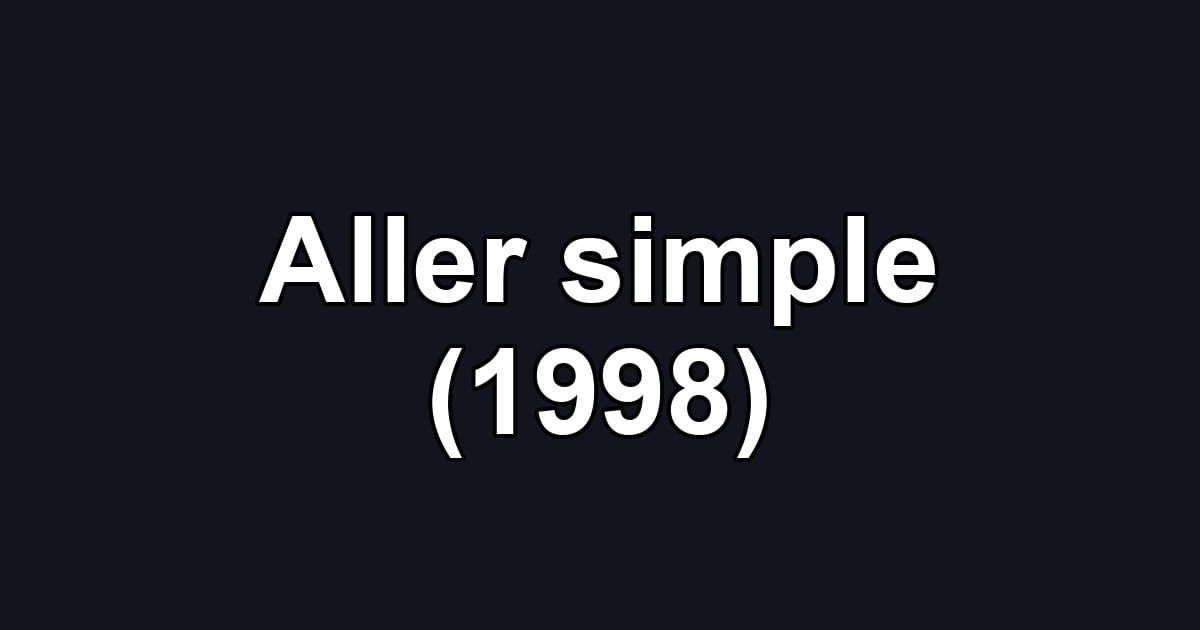 Aller simple (1998)