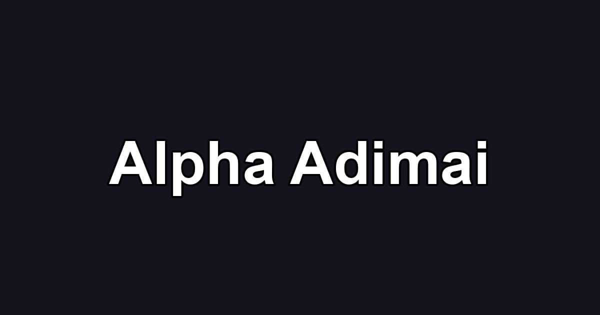 Alpha Adimai
