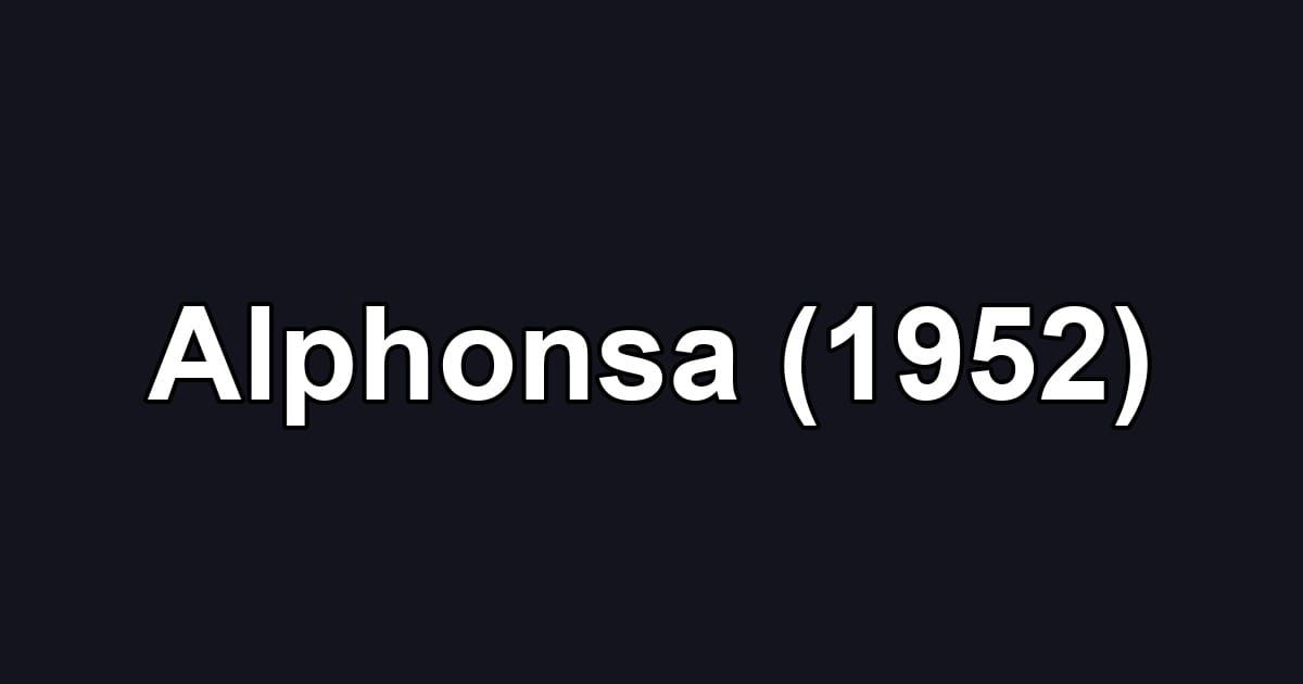 Alphonsa (1952)