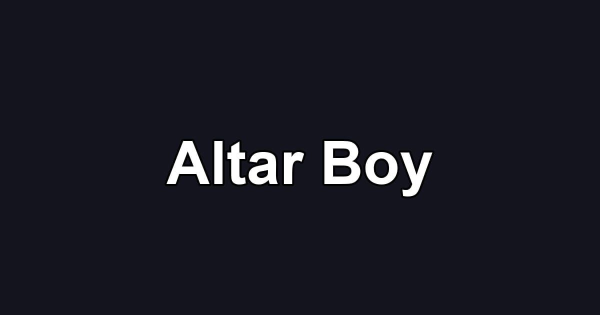Altar Boy