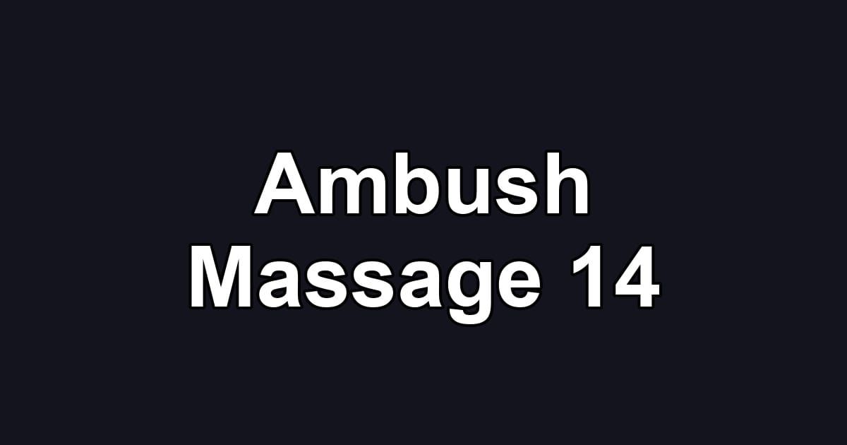 Ambush Massage 14