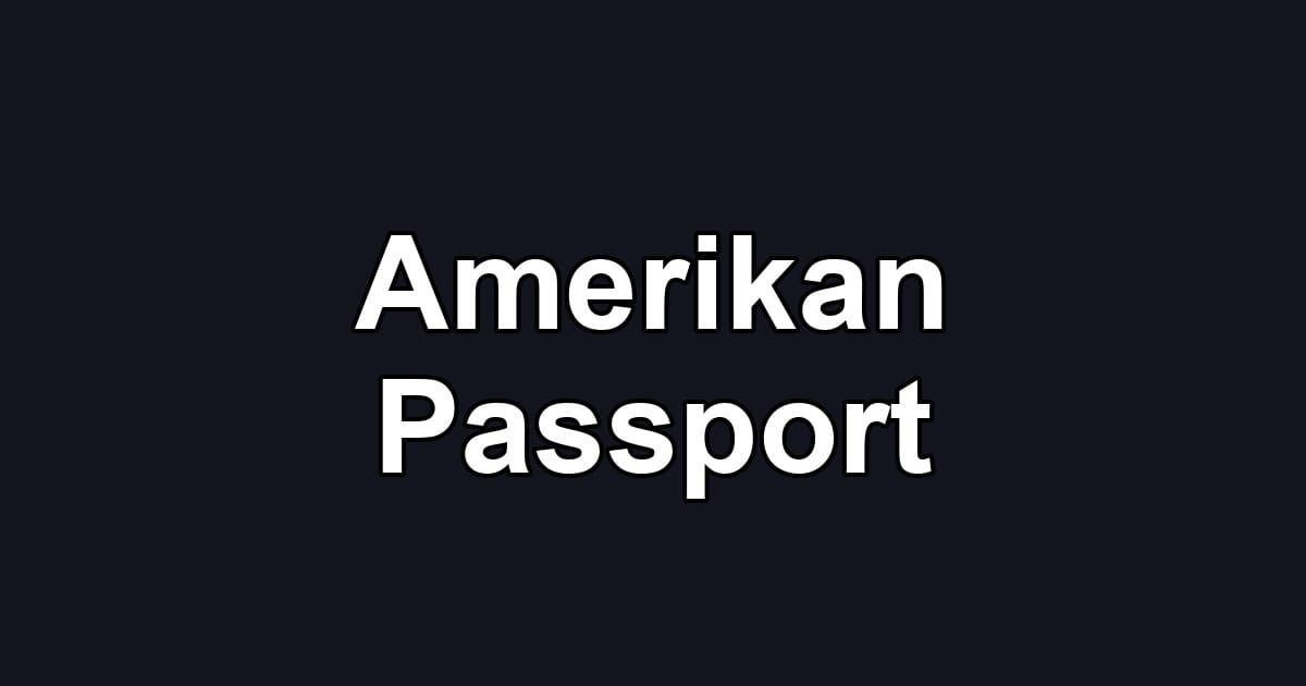 Amerikan Passport