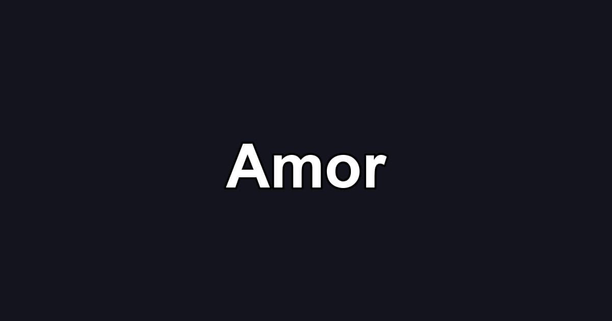 Amor