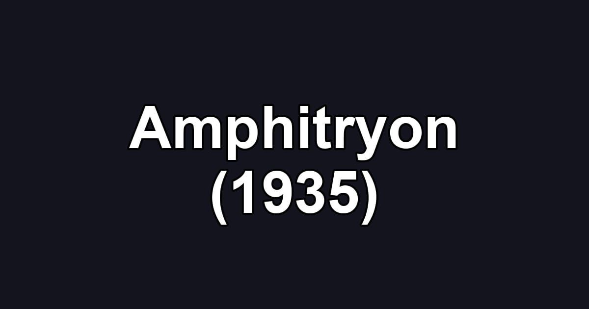 Amphitryon (1935)