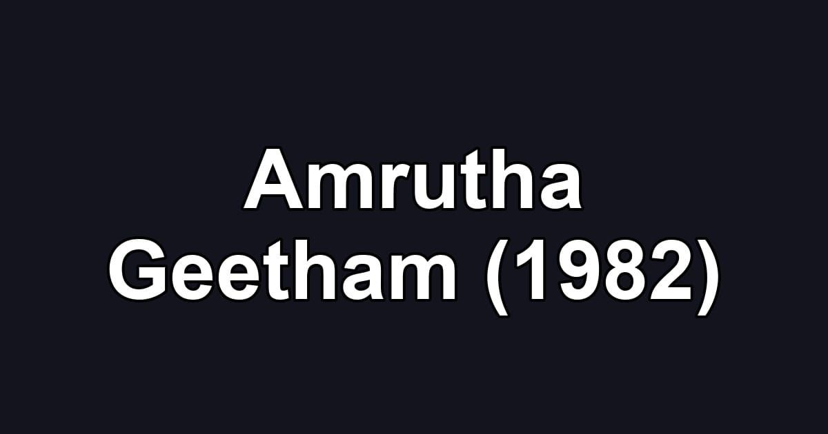 Amrutha Geetham (1982)