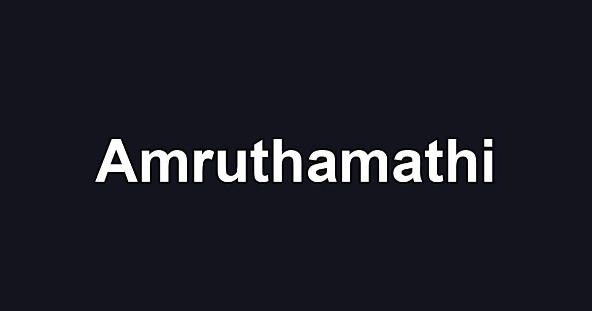 Amruthamathi